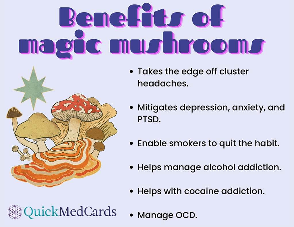 Magic mushrooms benefits